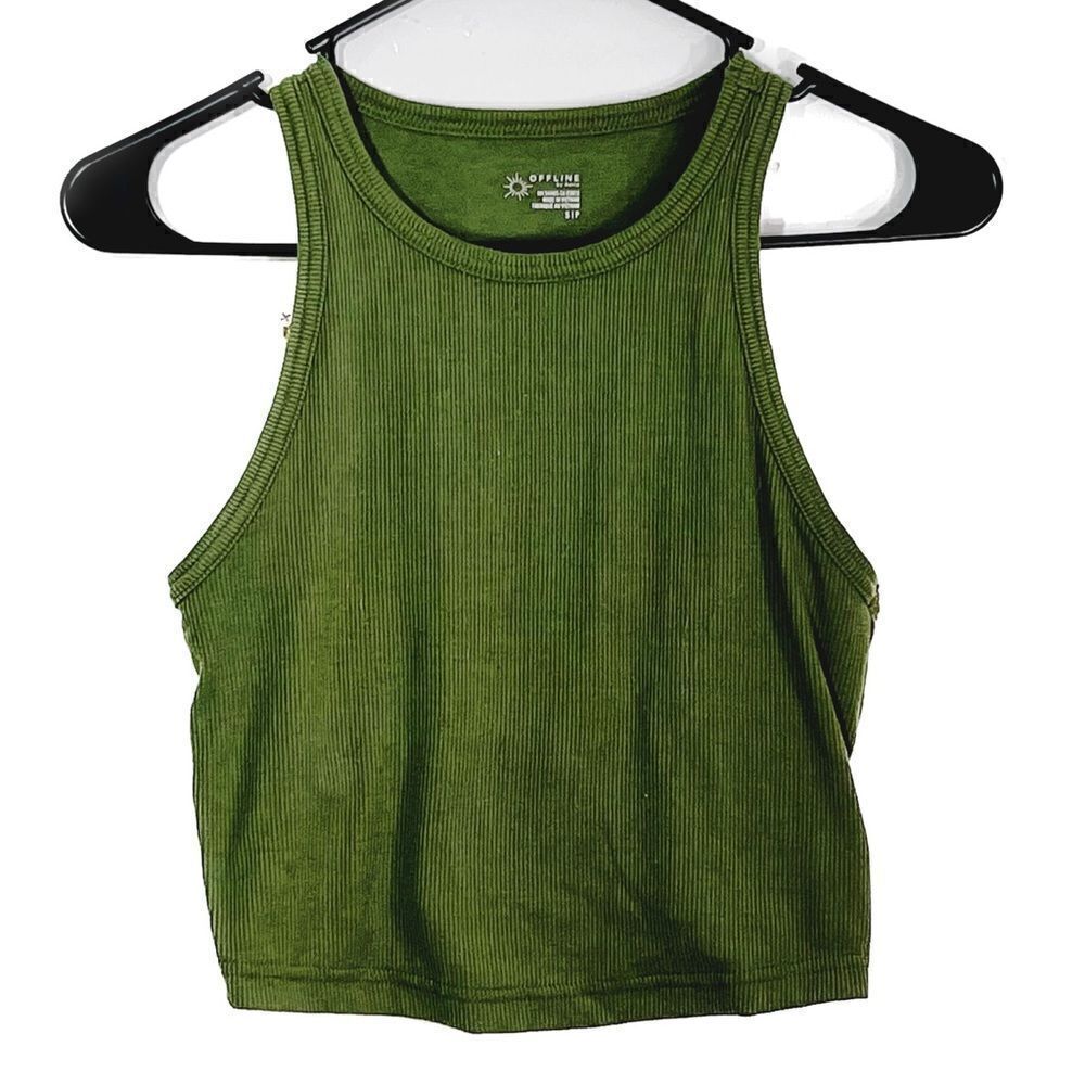 Aerie off-line‎ tank top, women’s small, ribbed, Cropped, athletic